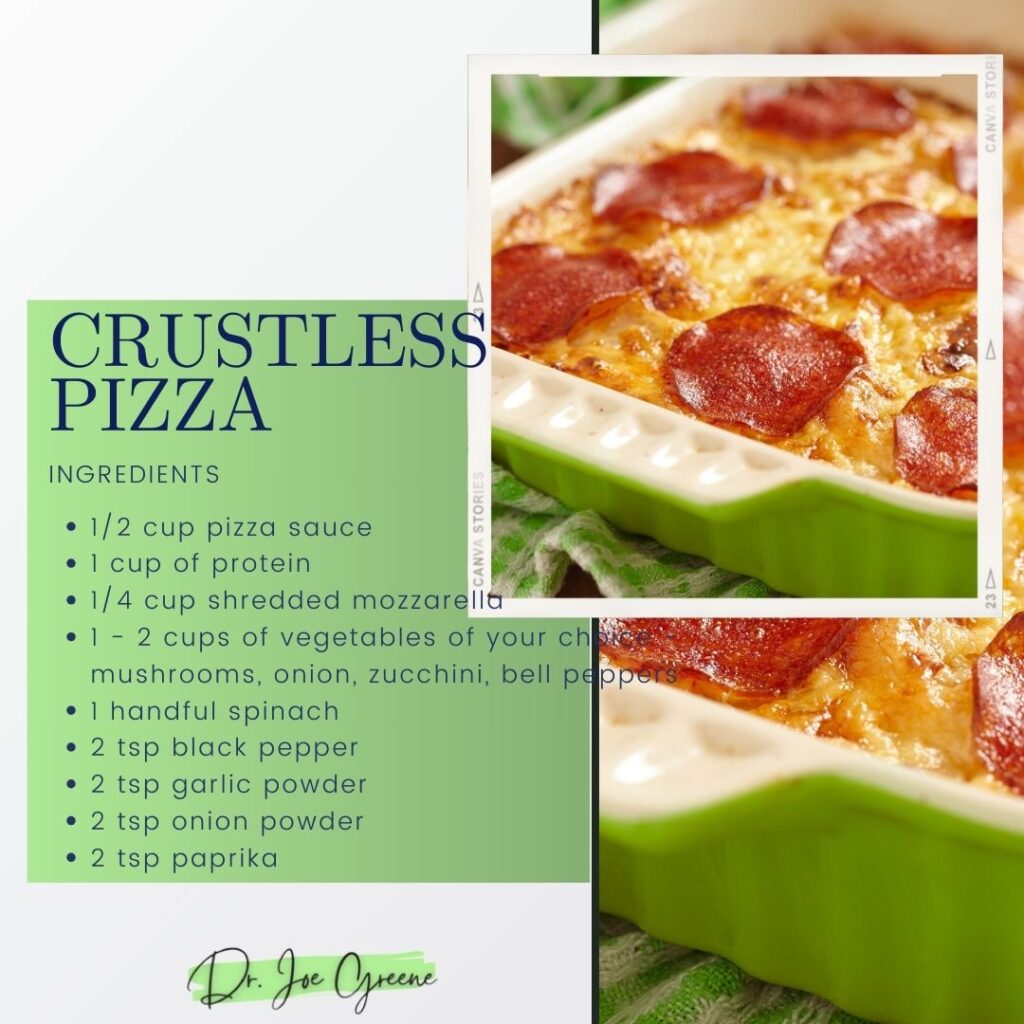 Healthy Bariatric Recipes Crustless Pizza